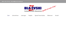 Tablet Screenshot of blazevski-trockenbau.de